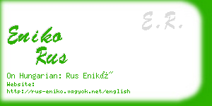 eniko rus business card